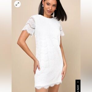Lulu’s take me out to brunch ivory dress